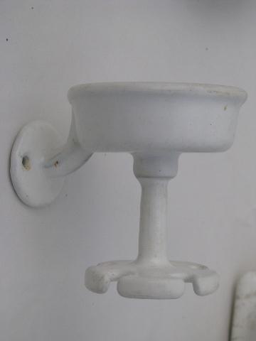 photo of antique art deco vintage bath fixtures, soap dish etc #2