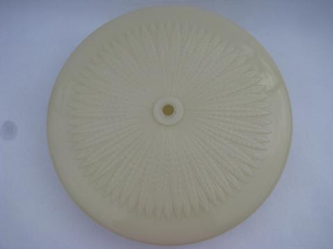 photo of antique art deco vintage custard glass lamp shade for pendant, ceiling fixture light #2