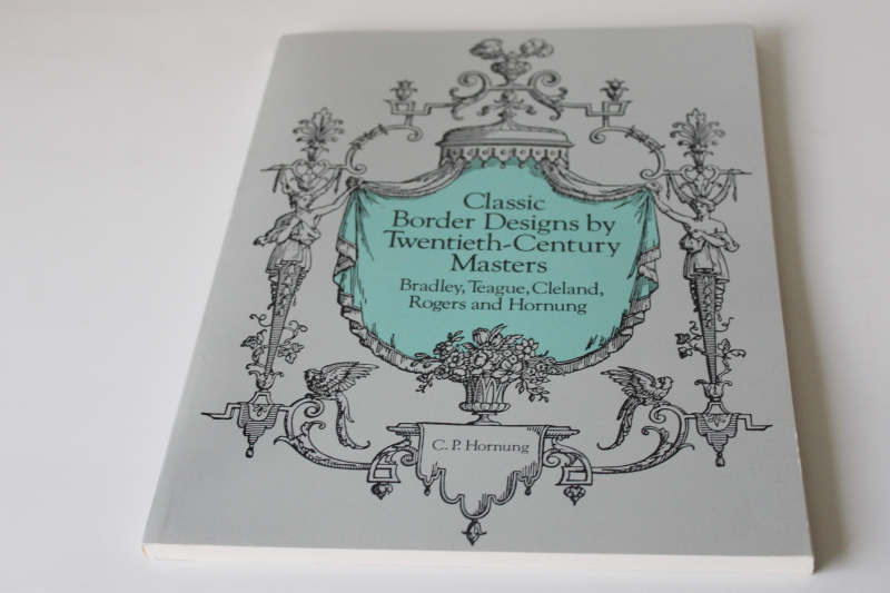 photo of antique artwork copyright free borders & frames vintage graphic art Dover book  #1