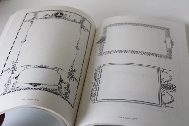photo of antique artwork copyright free borders & frames vintage graphic art Dover book  #2