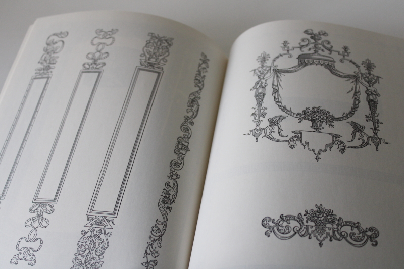 photo of antique artwork copyright free borders & frames vintage graphic art Dover book  #3