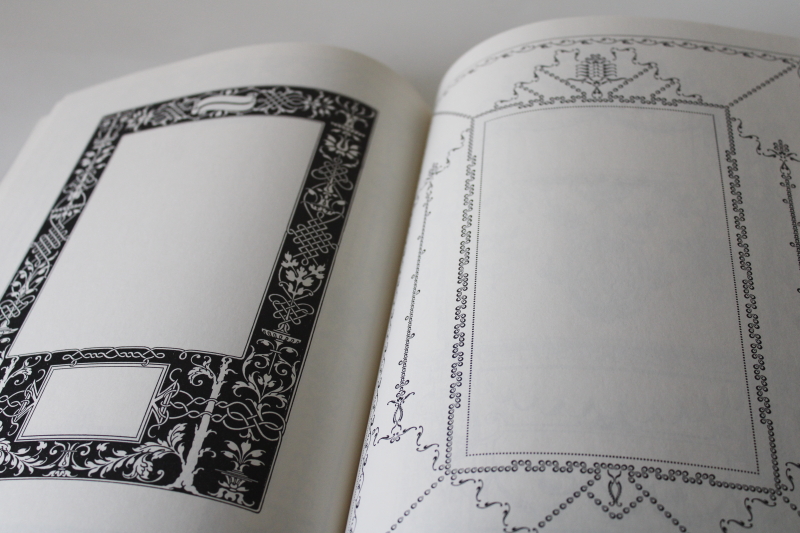 photo of antique artwork copyright free borders & frames vintage graphic art Dover book  #4