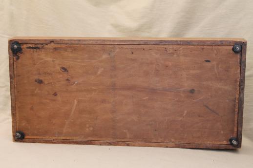photo of antique bentwood wood sewing machine cover / case for early 1900s vintage sewing machine #2