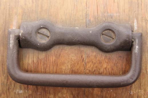 photo of antique bentwood wood sewing machine cover / case for early 1900s vintage sewing machine #5