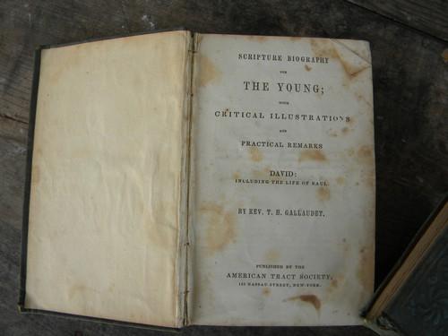 photo of antique bible stories Joseph, David and The Millennium early 1800s #8