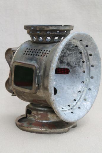 photo of antique bicycle carbide head light, Bett's Patent Headlight Co for restoration #1