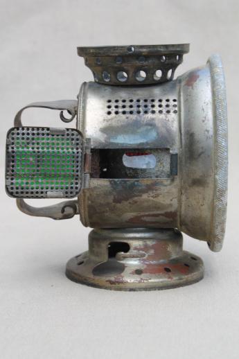 photo of antique bicycle carbide head light, Bett's Patent Headlight Co for restoration #7