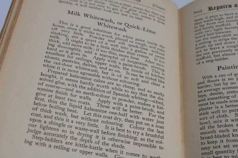 photo of antique book The Complete Housekeeper, early 1900s vintage home keeping, domestic skills  #7