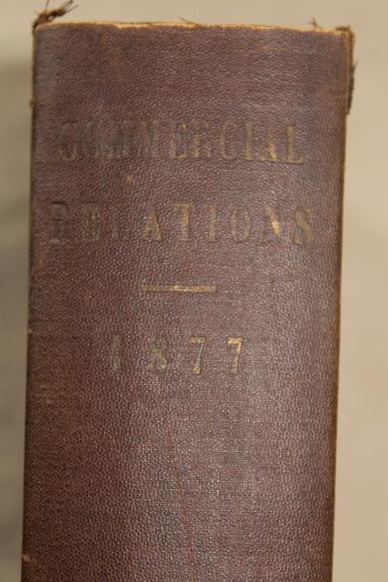 photo of antique book historical economics Commercial Relations of the United States 1877 #7