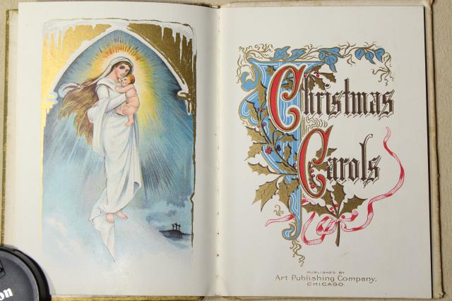 photo of antique books for holiday decorations, A Christmas Carol & art cover illustration poetry #11