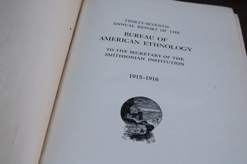 photo of antique books large volumes from Bureau of American Ethnology articles on native cultures  #4