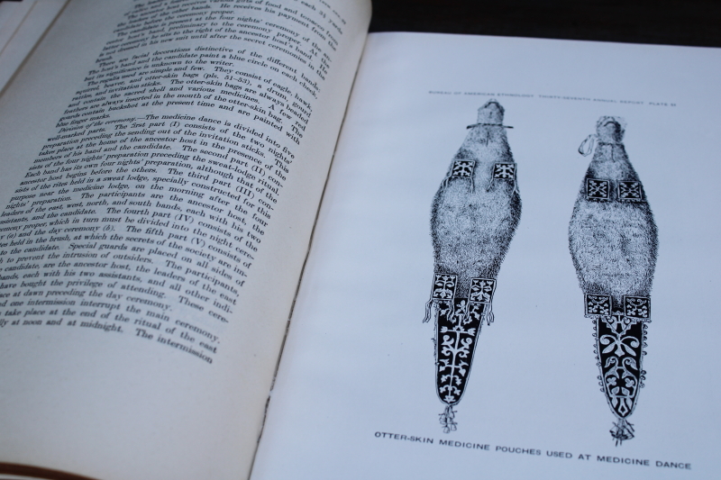 photo of antique books large volumes from Bureau of American Ethnology articles on native cultures  #10