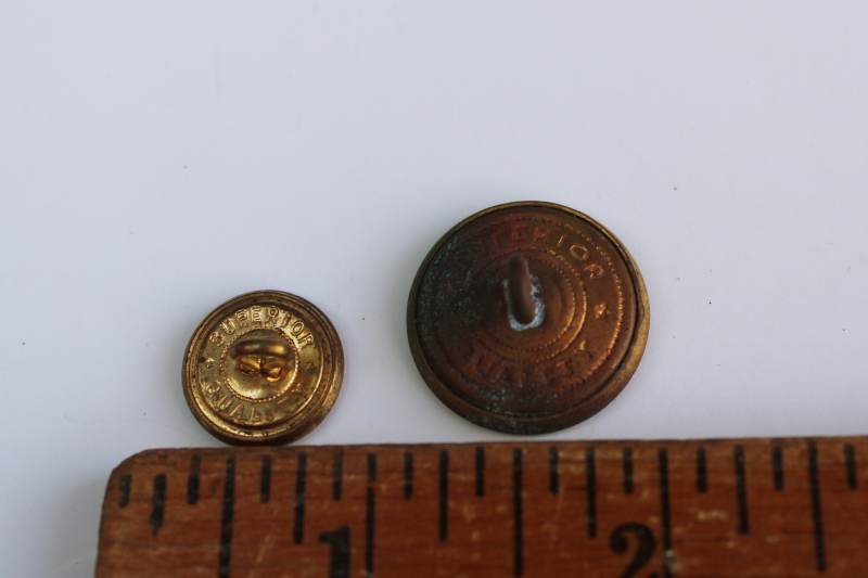 photo of antique brass buttons embossed Conductor train uniform buttons Superior Quality  #2