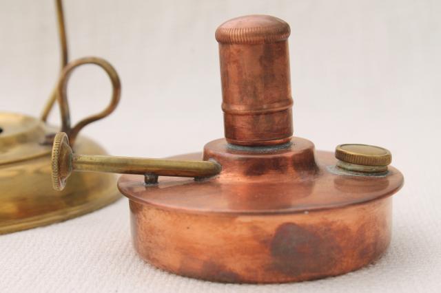 photo of antique brass & copper camp stove vintage  alcohol stove for camping backpacking #10