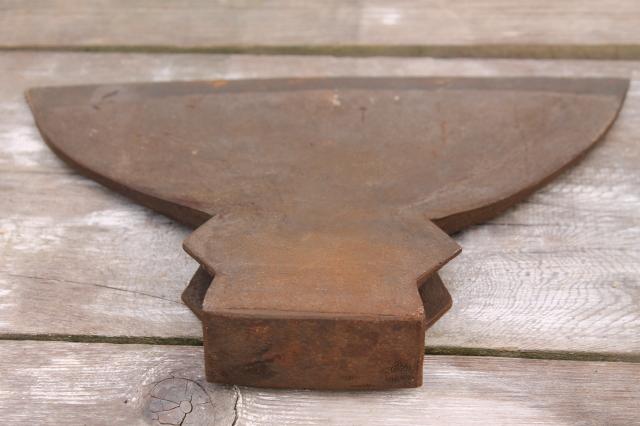 photo of antique broad ax head huge Civil War vintage hewing axe w/ welded steel blade  #10