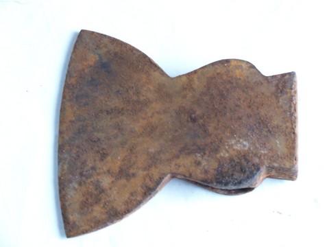 photo of antique broad axe hatchet / axe head for hand hewed beams etc. #2