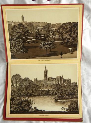 photo of antique cabinet albums engravings of Scotland Edinburgh/Glasgow/Aberdeen #3