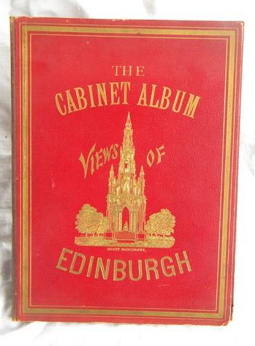 photo of antique cabinet albums engravings of Scotland Edinburgh/Glasgow/Aberdeen #4