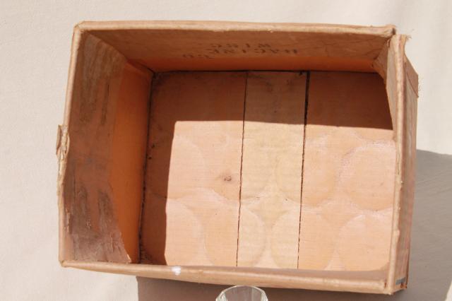 photo of antique cardboard shipping crate, Beech Nut Canojoharie NY box from Cooked Spaghetti #6