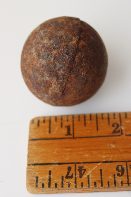 photo of antique cast iron thingamabob, round weight for old scale or vintage industrial equipment  #2