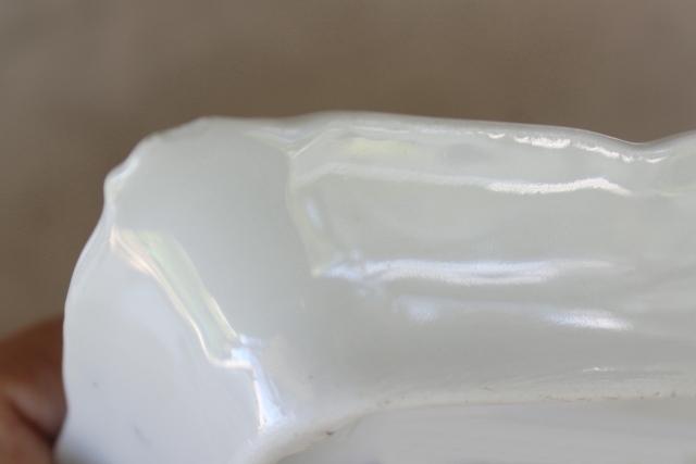 photo of antique cheese server, cheese wedge cover w/ porcelain china plate, Victorian vintage tableware #8