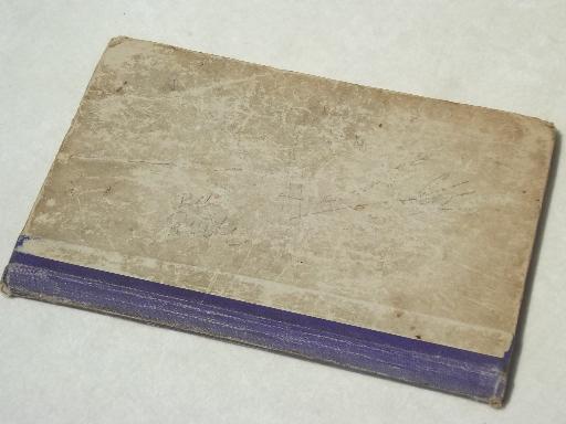 photo of antique child's reader school book, early reading ABCs in Swedish #6