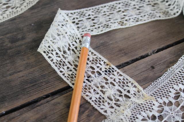 photo of antique cotton thread lace edging, cobweb wheels & flowers, tenerife needle lace? #3