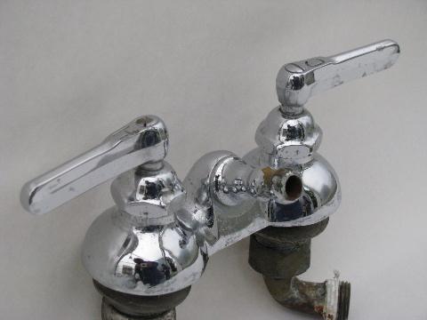 photo of antique deco vintage McDonald chrome shower/bath tub faucet #3