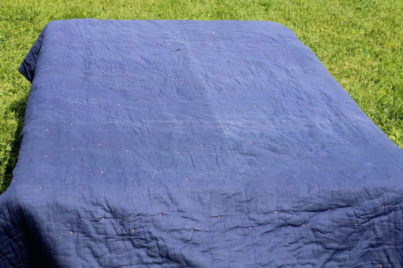 photo of antique diamond patchwork quilt, tons of different 1800s & early 1900s print cotton fabrics  #9