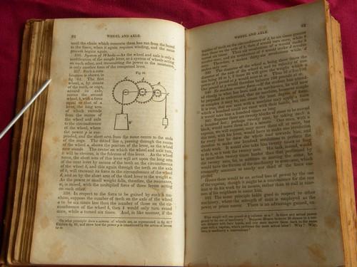 photo of antique early 1800s Comstock's Philosophy, astronomy/engineering/physics #2