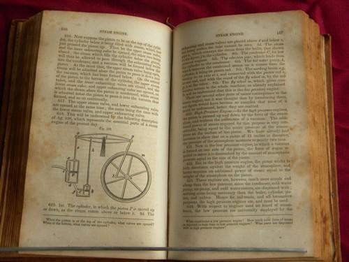 photo of antique early 1800s Comstock's Philosophy, astronomy/engineering/physics #3