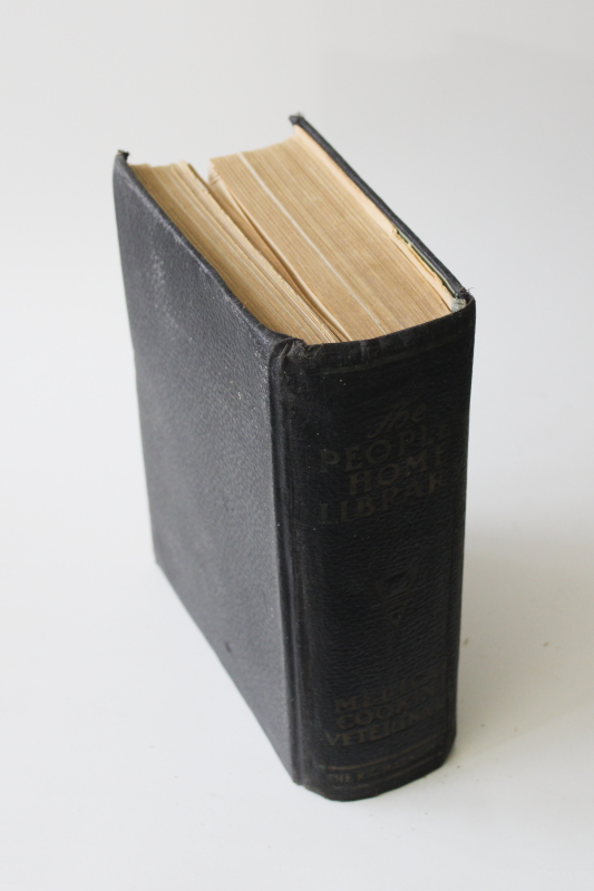 photo of antique early 1900s book Peoples Home Library Medical, Cooking, Veterinary guide #5