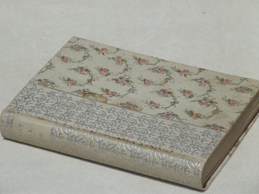 photo of antique early 1900s book w/ floral cover art, life & teachings of Buddha #1