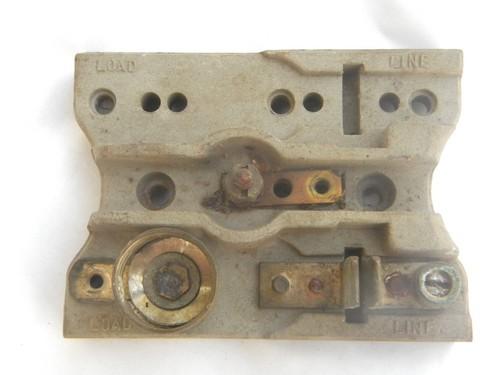 photo of antique early industrial/architectural fuse holder with mica bottom socket #2