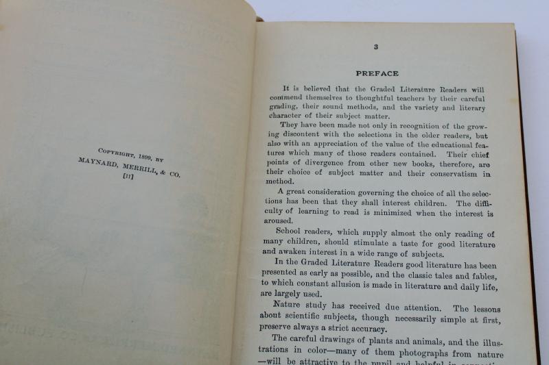 photo of antique early readers, reading primers learning to read schoolbooks circa 1900 vintage #6