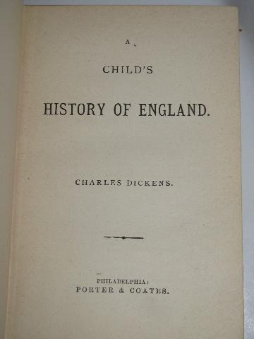 photo of antique edition A Child's History of England - Charles Dickens #2