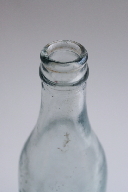 photo of antique embossed glass bottle S B Beaver Dam Bottling Company Wisconsin vintage advertising  #3