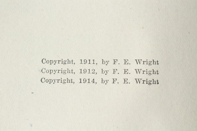 photo of antique encyclopedia books 5 volume library w/ vintage engravings, photos, color plates, dated 1914 #11