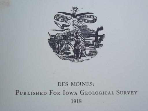 photo of antique farming book Rodents of Iowa, 1918 Iowa Geological Survey book  #4