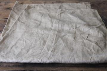 catalog photo of antique fine flax linen fabric, salvaged deconstructed ladies skirt early 1900s