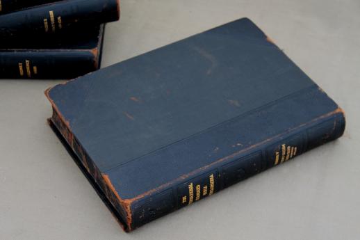 photo of antique five volumes books of Bible history, Bible Encyclopedia dated 1915 #7