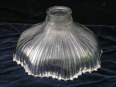 photo of antique glass diffuser reflector halophane shades #2