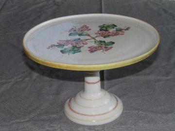 catalog photo of antique glass pedestal cake stand