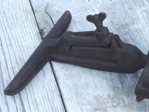 photo of antique hand saw vise, swivel clamp for sharpening and setting saws #9