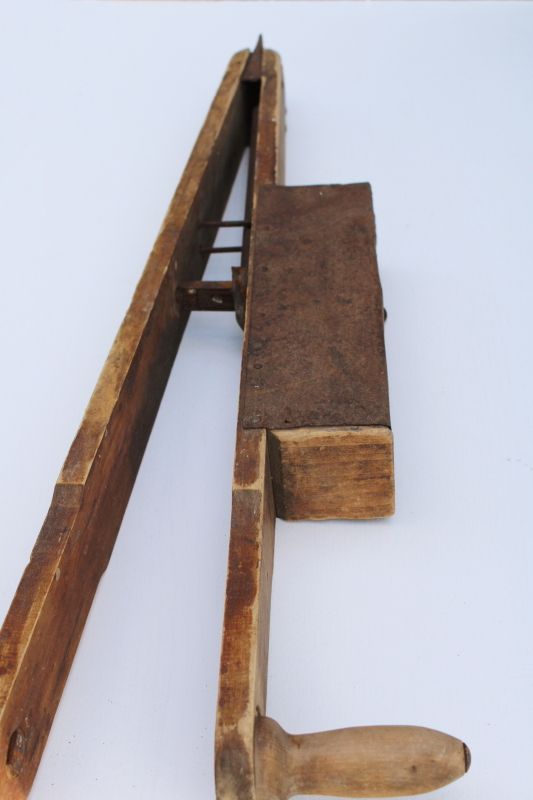 photo of antique hand tool corn planter Janesville Wisconsin Pumpkin Seed planter old farm garden planting seeder  #3