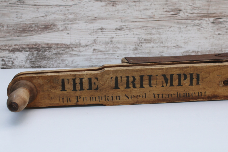 photo of antique hand tool corn planter Janesville Wisconsin Pumpkin Seed planter old farm garden planting seeder  #6