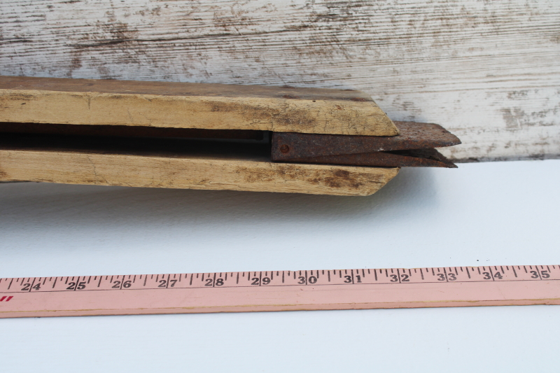photo of antique hand tool corn planter Janesville Wisconsin Pumpkin Seed planter old farm garden planting seeder  #8