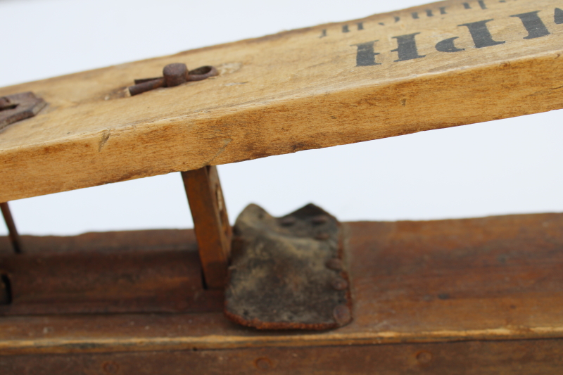 photo of antique hand tool corn planter Janesville Wisconsin Pumpkin Seed planter old farm garden planting seeder  #12