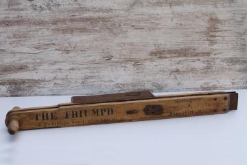 catalog photo of antique hand tool corn planter Janesville Wisconsin Pumpkin Seed planter old farm garden planting seeder 