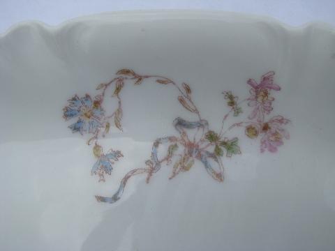 photo of antique hand-painted china platter, old Haviland - Limoges France #2